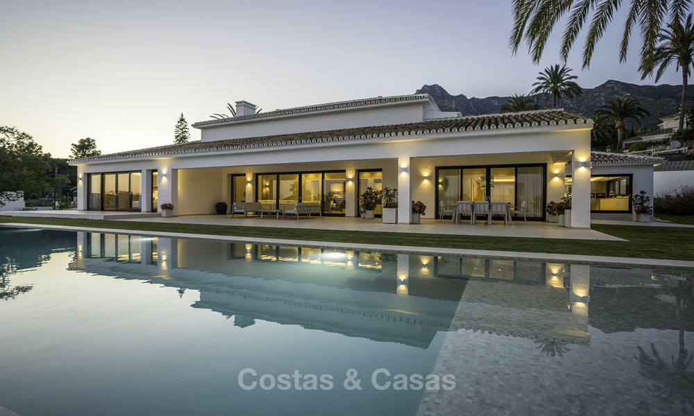 Exquise villa moderne méditerranéenne de luxe sur 1 niveau à vendre à Sierra Blanca, Marbella 18260