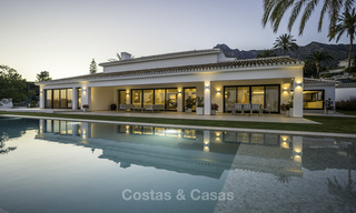 Exquise villa moderne méditerranéenne de luxe sur 1 niveau à vendre à Sierra Blanca, Marbella 18260 