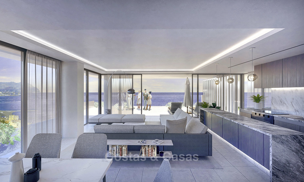 Appartements de luxe contemporains innovateurs à vendre dans un impressionnant complexe balnéaire neuf à Malaga. 18380