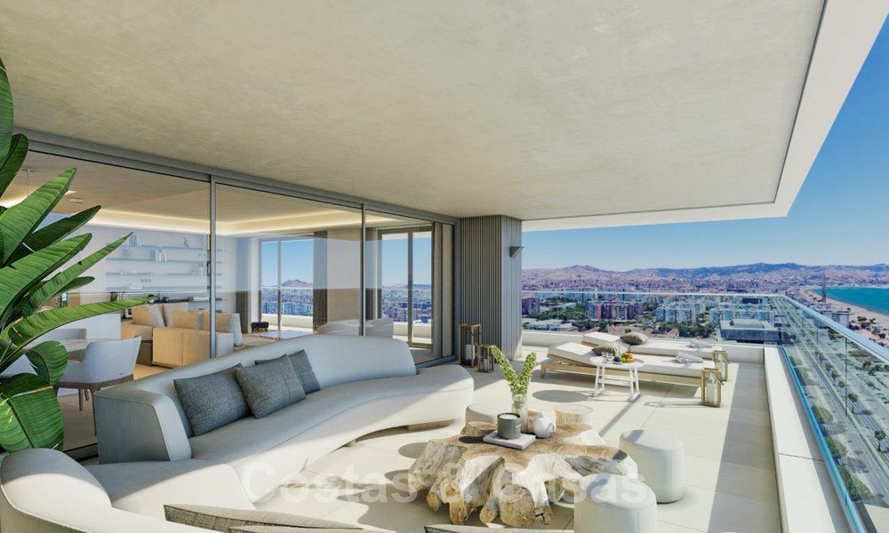 Appartements de luxe contemporains innovateurs à vendre dans un impressionnant complexe balnéaire neuf à Malaga. 20414