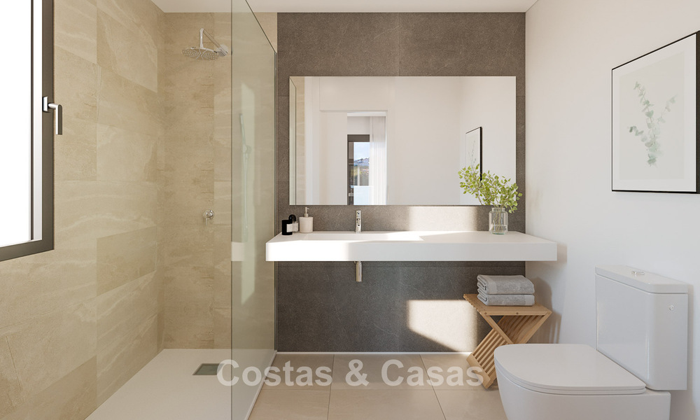 Jolies villas jumelées neuves à vendre dans le Triangle d'Or, Estepona Est 802401