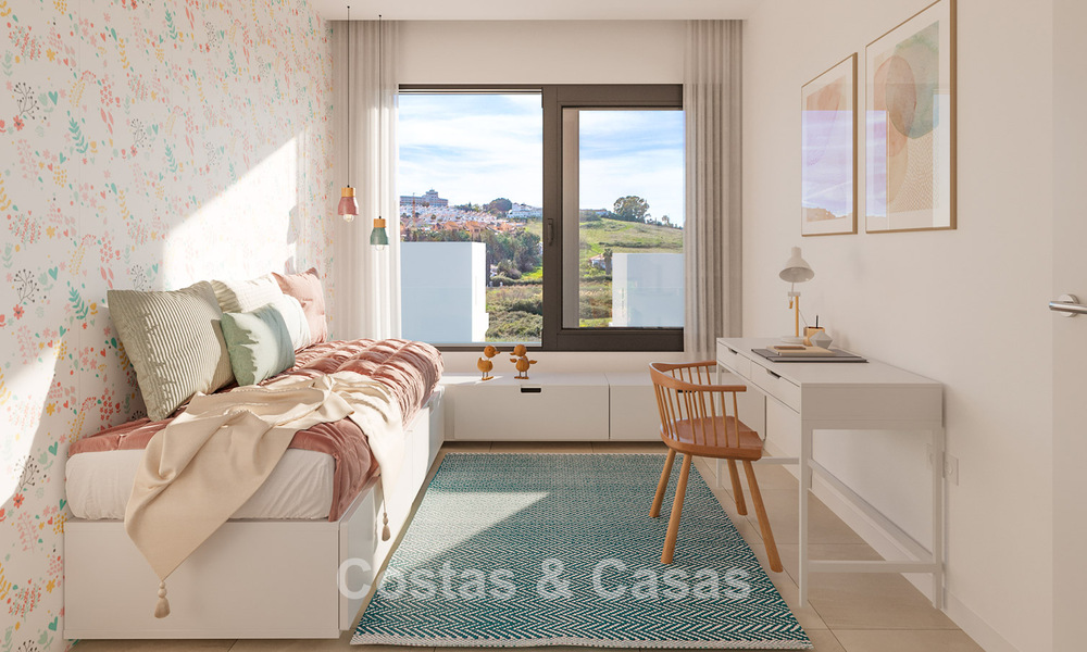 Jolies villas jumelées neuves à vendre dans le Triangle d'Or, Estepona Est 802402