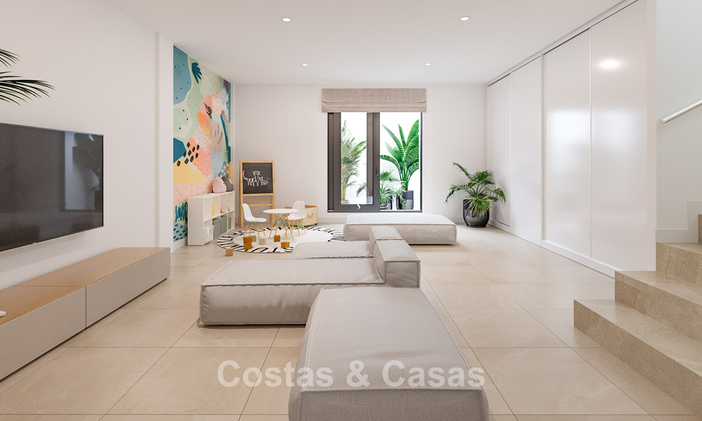 Jolies villas jumelées neuves à vendre dans le Triangle d'Or, Estepona Est 802403