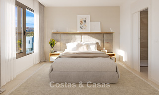 Jolies villas jumelées neuves à vendre dans le Triangle d'Or, Estepona Est 802404 