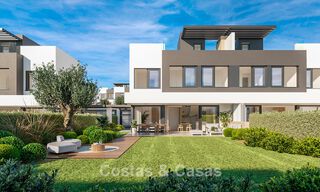 Jolies villas jumelées neuves à vendre dans le Triangle d'Or, Estepona Est 802405 