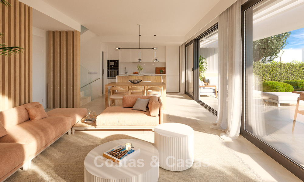 Jolies villas jumelées neuves à vendre dans le Triangle d'Or, Estepona Est 802406