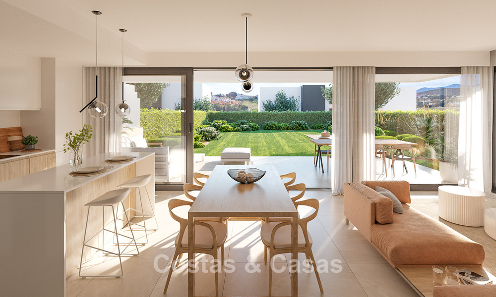 Jolies villas jumelées neuves à vendre dans le Triangle d'Or, Estepona Est 802407