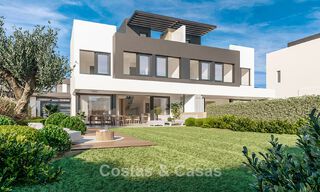Jolies villas jumelées neuves à vendre dans le Triangle d'Or, Estepona Est 802410 