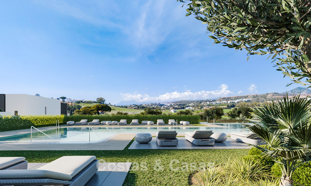 Jolies villas jumelées neuves à vendre dans le Triangle d'Or, Estepona Est 802412