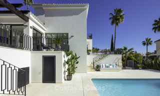 Villa de luxe méditerranéenne moderne entièrement rénovée à vendre au cœur de la vallée du golf de Nueva Andalucia, à Marbella 19222 