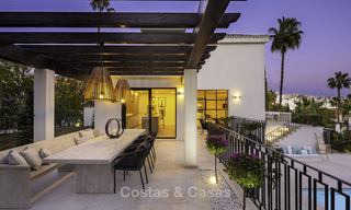 Villa de luxe méditerranéenne moderne entièrement rénovée à vendre au cœur de la vallée du golf de Nueva Andalucia, à Marbella 19226 