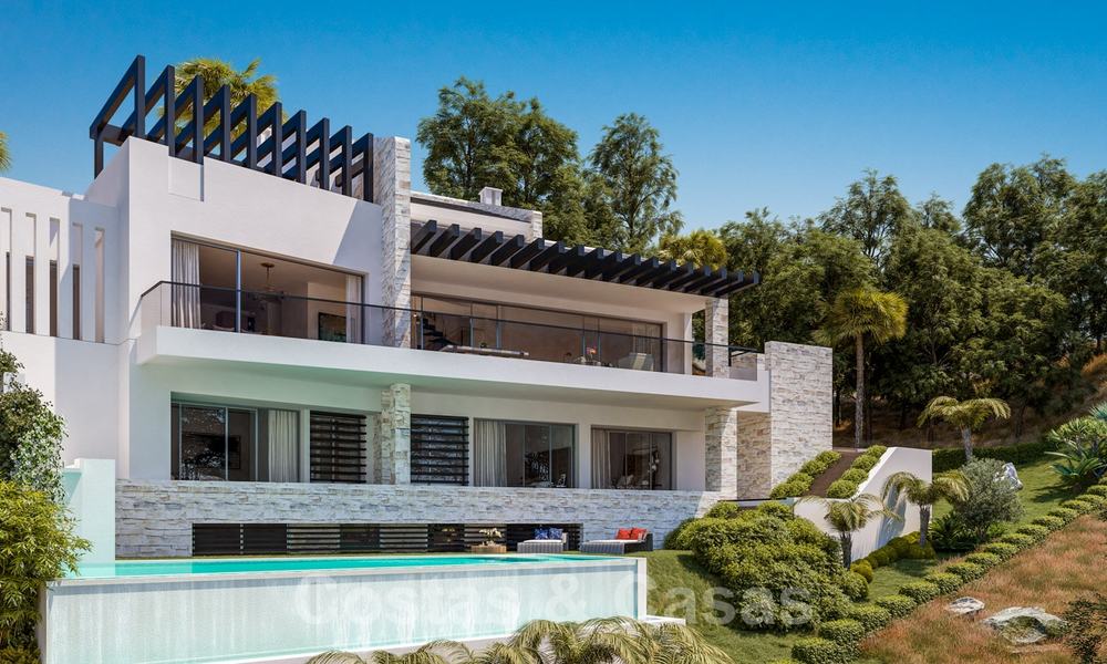 Projet de villa moderne clé en main avec permis de construire approuvé à vendre, Marbella Est 19646