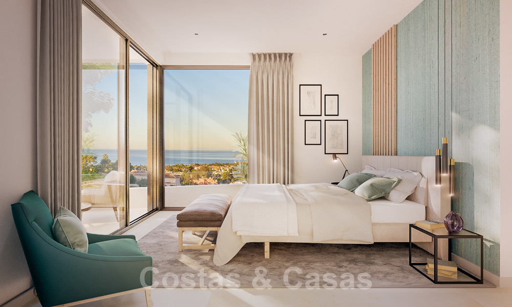 Appartements de luxe neufs et modernes avec vue imprenable sur la mer à vendre, première ligne de golf à Marbella Est 19935