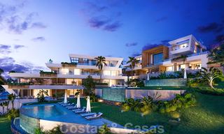 Appartements de luxe neufs et modernes avec vue imprenable sur la mer à vendre, première ligne de golf à Marbella Est 19936 