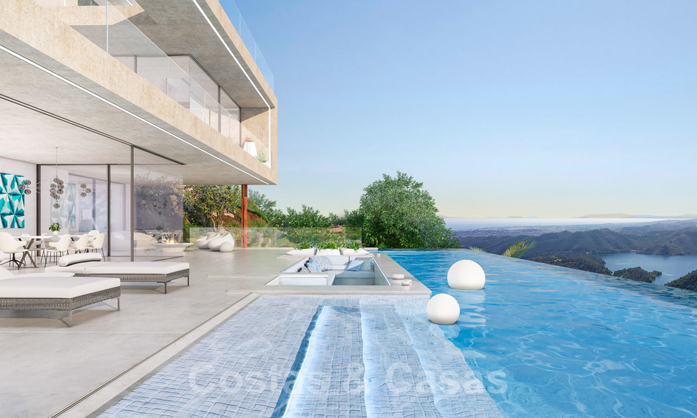 Villa moderne de luxe avec vue imprenable sur la mer et la montagne à vendre à Istan, Marbella 19945