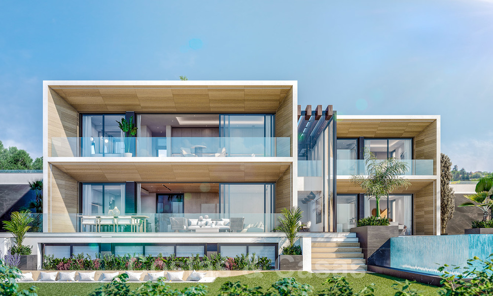Très élégante villa de luxe sur plan avec une vue imprenable sur la mer et le golf à vendre à Benahavis, Marbella 20394