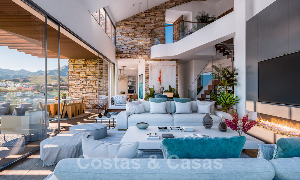 Fantastiques villas à bâtir avec permis de construire et vue panoramique sur la mer à vendre à Marbella Est 36431