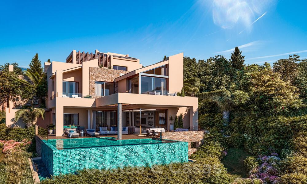 Fantastiques villas à bâtir avec permis de construire et vue panoramique sur la mer à vendre à Marbella Est 36437