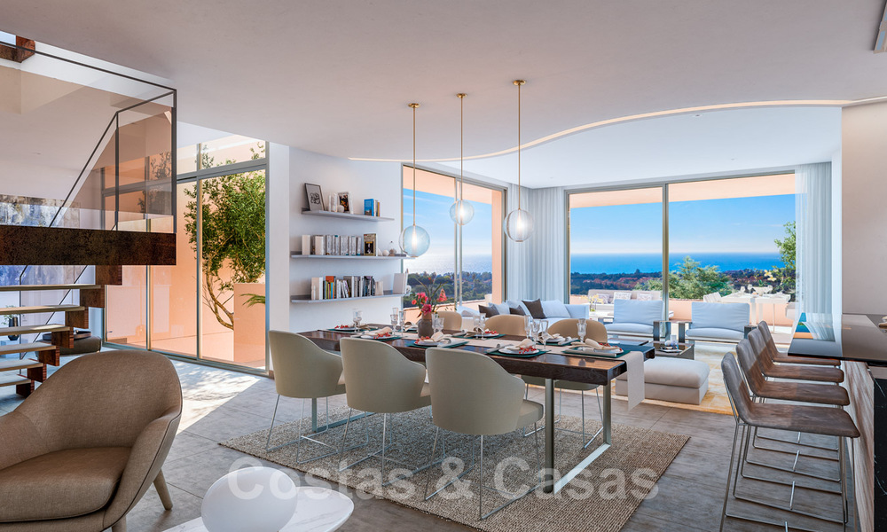Fantastiques villas à bâtir avec permis de construire et vue panoramique sur la mer à vendre à Marbella Est 36439