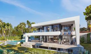 Villa de luxe moderne et contemporaine sur plan avec vue sur la mer à vendre, à distance de marche de la plage, Estepona 20678 