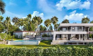 Villa de luxe moderne et contemporaine sur plan avec vue sur la mer à vendre, à distance de marche de la plage, Estepona 20680 