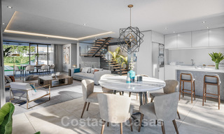 Villa de luxe moderne et contemporaine sur plan avec vue sur la mer à vendre, à distance de marche de la plage, Estepona 20681 