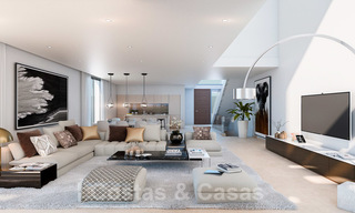 Villas jumelées modernes neuves avec vue imprenable sur la mer à vendre, East Marbella 20559 