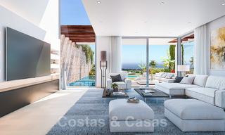 Villas jumelées modernes neuves avec vue imprenable sur la mer à vendre, East Marbella 20561 