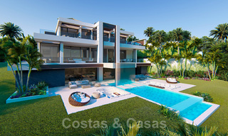 Villa contemporaine spectaculaire et luxueuse avec vue sur la mer et le golf à vendre, Benahavis, Marbella 20739 