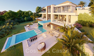 Villa contemporaine spectaculaire et luxueuse avec vue sur la mer et le golf à vendre, Benahavis, Marbella 20740 