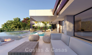 Villa contemporaine spectaculaire et luxueuse avec vue sur la mer et le golf à vendre, Benahavis, Marbella 20742 