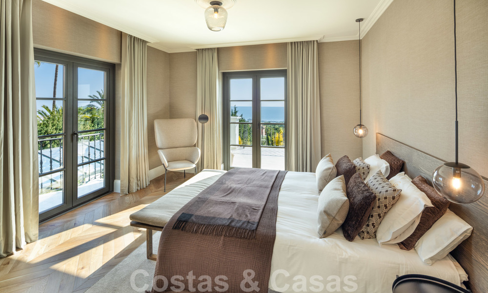 Magnifique villa classique entièrement rénovée avec vue panoramique sur mer à vendre, Sierra Blanca, Marbella 21032
