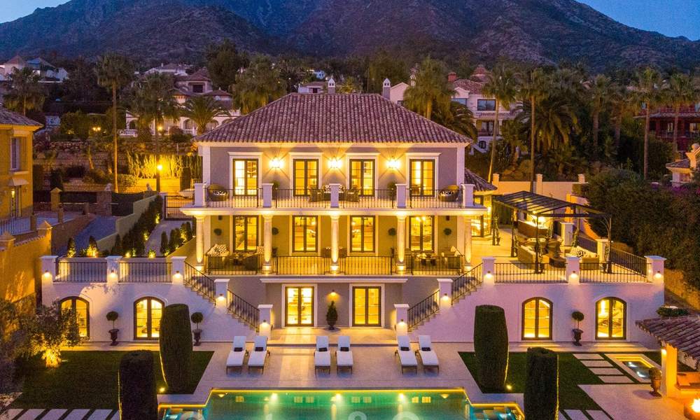 Magnifique villa classique entièrement rénovée avec vue panoramique sur mer à vendre, Sierra Blanca, Marbella 21038