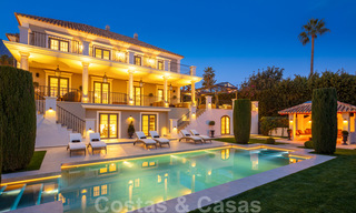 Magnifique villa classique entièrement rénovée avec vue panoramique sur mer à vendre, Sierra Blanca, Marbella 21045 