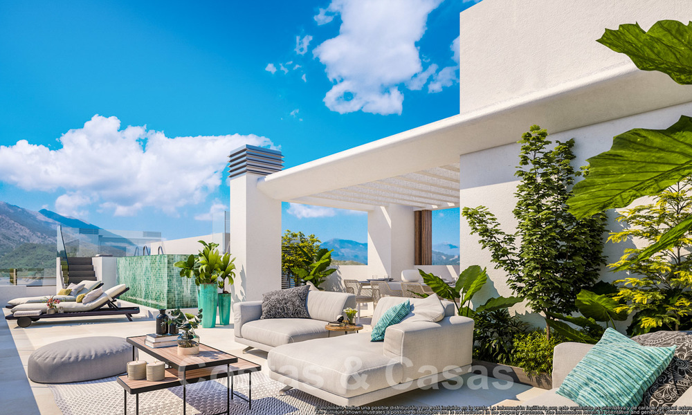 Appartements neufs de luxe avec vue panoramique à vendre dans une nouvelle station de montagne étonnante à Benahavis - Marbella 21178