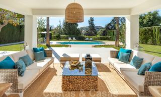 Impressionnante villa de style Méditerranée moderne, en première ligne de golf à vendre, Nueva Andalucía, Marbella 21350 