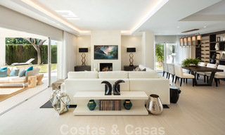 Impressionnante villa de style Méditerranée moderne, en première ligne de golf à vendre, Nueva Andalucía, Marbella 21357 
