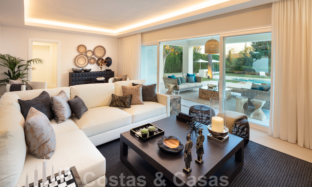 Impressionnante villa de style Méditerranée moderne, en première ligne de golf à vendre, Nueva Andalucía, Marbella 21362