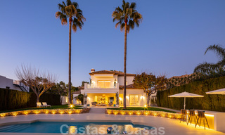 Impressionnante villa de style Méditerranée moderne, en première ligne de golf à vendre, Nueva Andalucía, Marbella 21365 