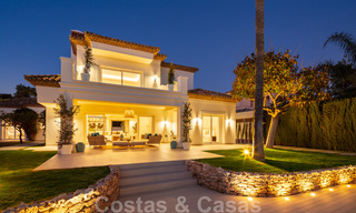 Impressionnante villa de style Méditerranée moderne, en première ligne de golf à vendre, Nueva Andalucía, Marbella 21366 