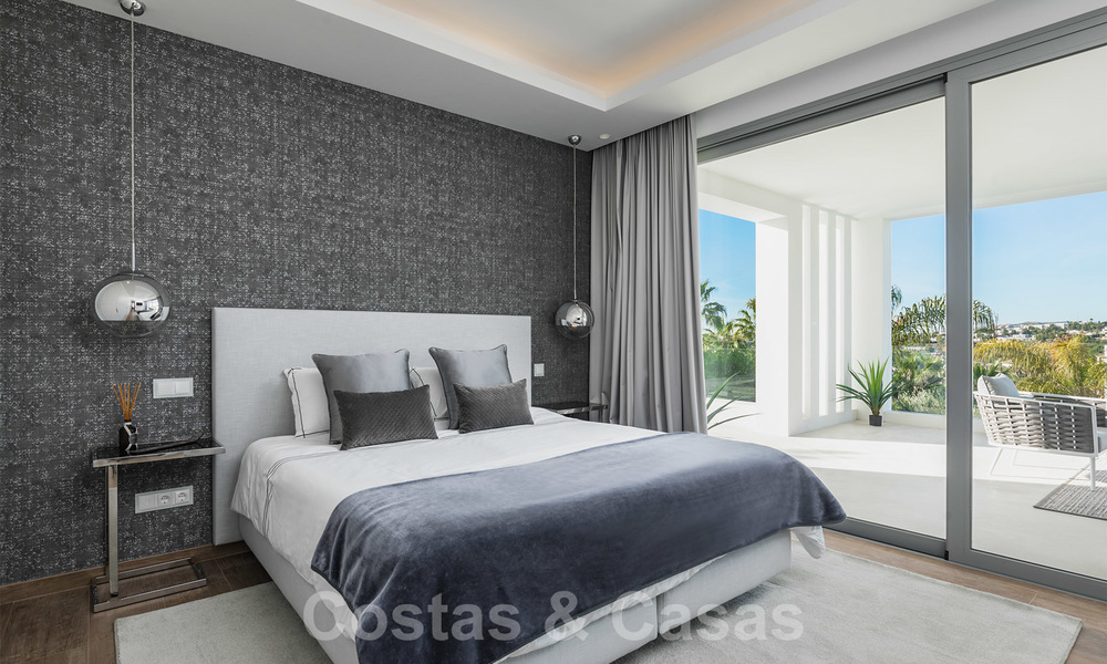 Impressionnante villa de style Méditerranée moderne, en première ligne de golf à vendre, Nueva Andalucía, Marbella 21376