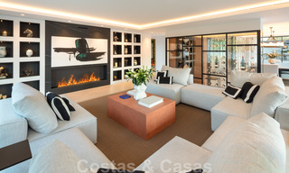 Exquise villa de luxe de style méditerranéenne moderne à vendre, en première ligne de golf à Nueva Andalucia, Marbella 21525 