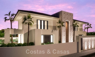 Magnifique villa contemporaine neuve avec vue sur la mer à vendre à côté d'un prestigieux complexe de golf à Benahavis, Marbella 22079 