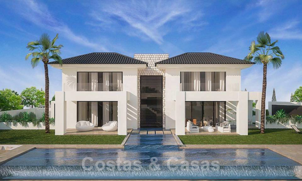 Magnifique villa contemporaine neuve avec vue sur la mer à vendre à côté d'un prestigieux complexe de golf à Benahavis, Marbella 22086