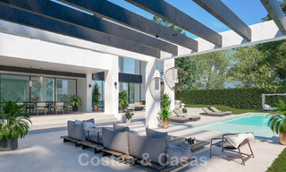 Trois villas de luxe contemporaines exclusives à vendre, à distance de marche de la plage, des commodités, San Pedro - Puerto Banus, Marbella 22275 