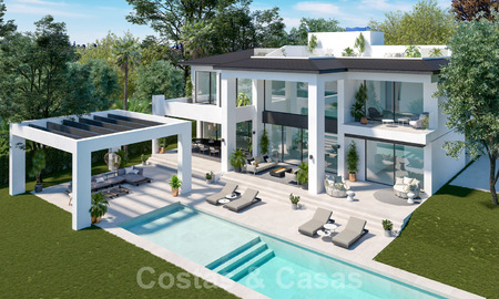 Trois villas de luxe contemporaines exclusives à vendre, à distance de marche de la plage, des commodités, San Pedro - Puerto Banus, Marbella 22285