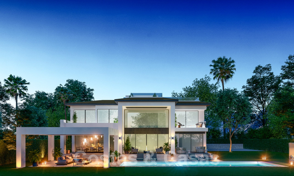 Trois villas de luxe contemporaines exclusives à vendre, à distance de marche de la plage, des commodités, San Pedro - Puerto Banus, Marbella 22286