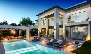 Trois villas de luxe contemporaines exclusives à vendre, à distance de marche de la plage, des commodités, San Pedro - Puerto Banus, Marbella 22287 
