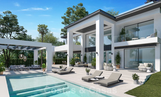 Trois villas de luxe contemporaines exclusives à vendre, à distance de marche de la plage, des commodités, San Pedro - Puerto Banus, Marbella 22288 
