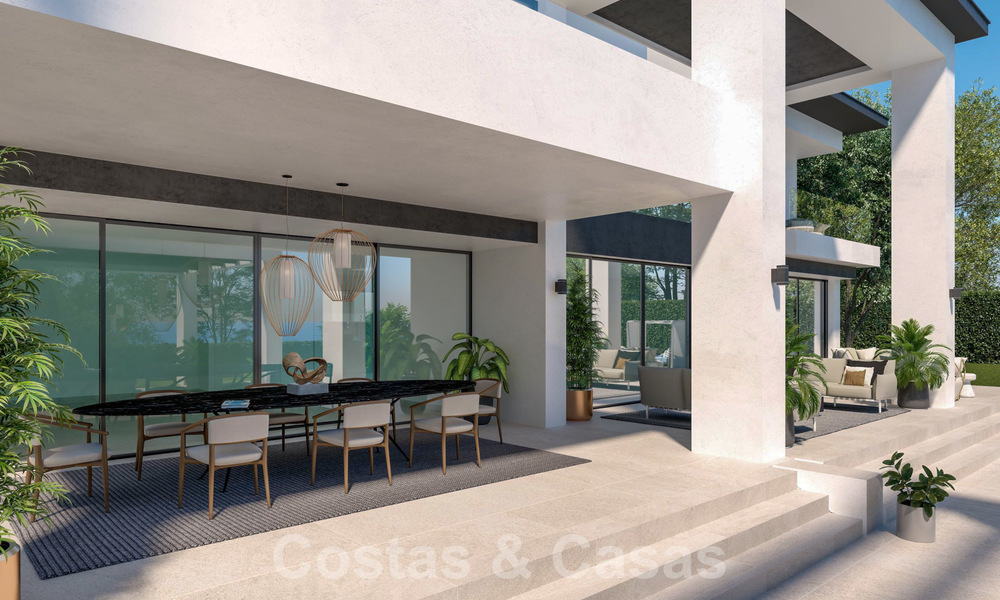 Trois villas de luxe contemporaines exclusives à vendre, à distance de marche de la plage, des commodités, San Pedro - Puerto Banus, Marbella 22289